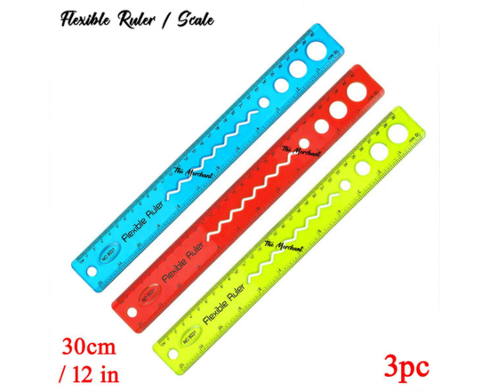 Ruler-Flexible Ruler_Scale - 30cm  12 inch - 1pc