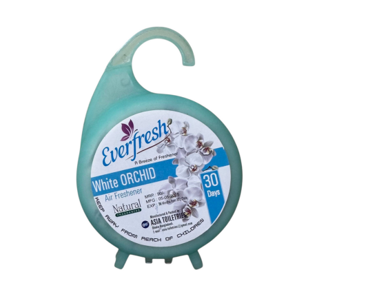 Ever Fresh White Orchid Bathroom Air Freshener Hanger Block