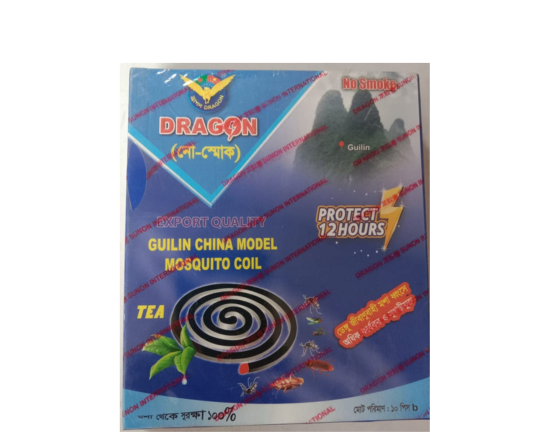 Dragon No-Smoke Mosquito Coil (Guilin) 1 Pack (10pcs), Code 809