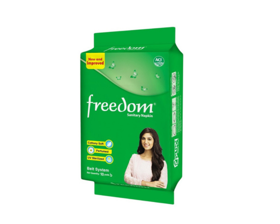 Freedom Sanitary Napkin (Belt System) 10 pieces