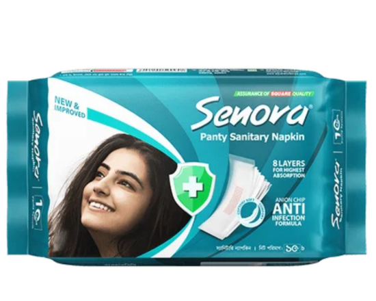 Senora Sanitary Napkin Regular Pack (Panty System) 10piece