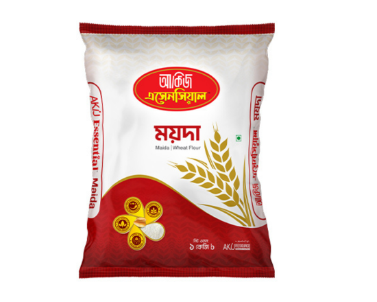 Akij Essential Maida আকিজ এসেনসিয়াল ময়দা 1kg, Code 599
