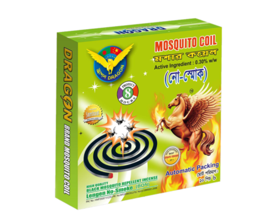 Dragon No-Smoke Mosquito Coil 1pack (10pcs), Code 809