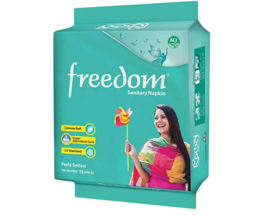 Freedom Sanitary Napkin (Panty System) 15 pieces